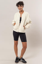 HYFVE Baseball Collar Zip Up Long Sleeve Jacket