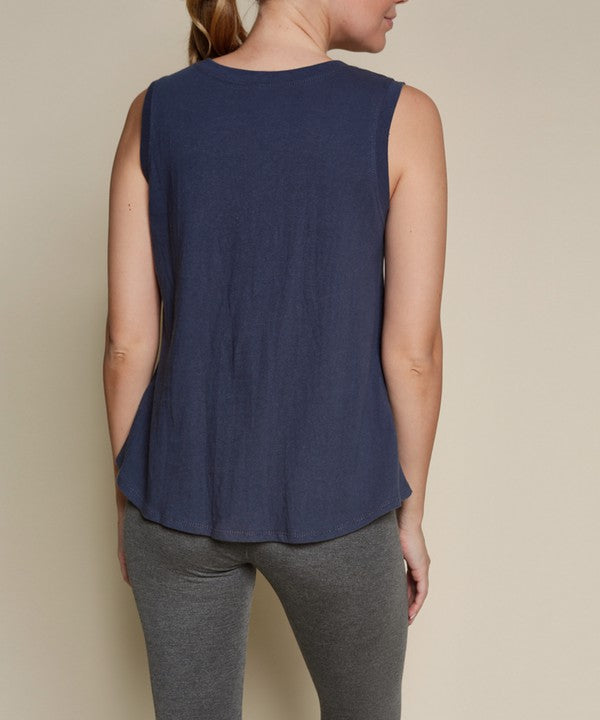 RECYCLED COTTON MUSCLE TANK
