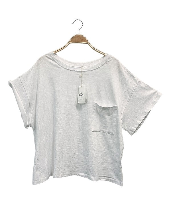 POCKET OVERSIZE CROP T