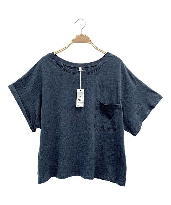 POCKET OVERSIZE CROP T