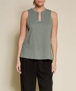 V SHAPE SLEEVELESS TOP