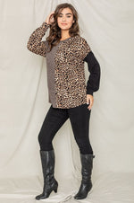 Stripe Contrast Color Block Tunic