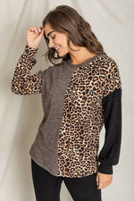 Stripe Contrast Color Block Tunic