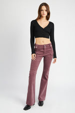 Low Rise Pants w/ Bell Bottoms