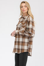 BOYFRIEND Fit Checker Plaid Flannel Long Sleeve