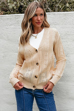 WomenOpen Knit Drop Shoulder Sweater Cardigan