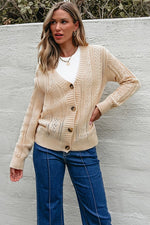 WomenOpen Knit Drop Shoulder Sweater Cardigan