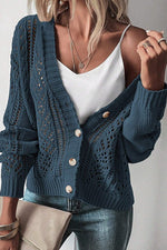WomenOpen Knit Drop Shoulder Sweater Cardigan