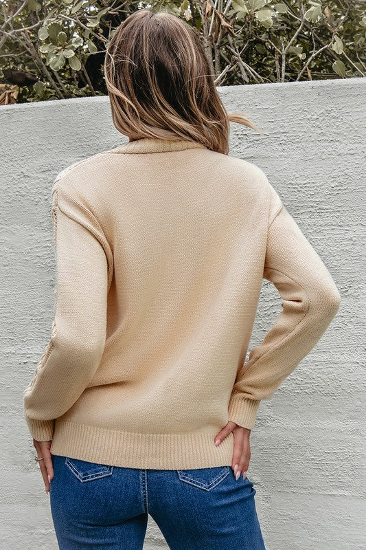 WomenOpen Knit Drop Shoulder Sweater Cardigan