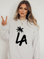 LA Palm Tree CrewNeck Sweatshirt