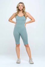 SeamlessRib Romper Jumpsuit Set