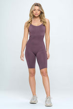 SeamlessRib Romper Jumpsuit Set