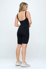 SeamlessRib Romper Jumpsuit Set
