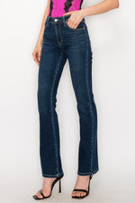 PLUS SIZE - HIGH RISE SKINNY BOOTCUT JEANS