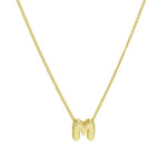 Mini Bubble Initial Letter Personalized Necklace