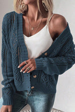 WomenOpen Knit Drop Shoulder Sweater Cardigan