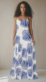 Seashell Print Maxi Cami Dress